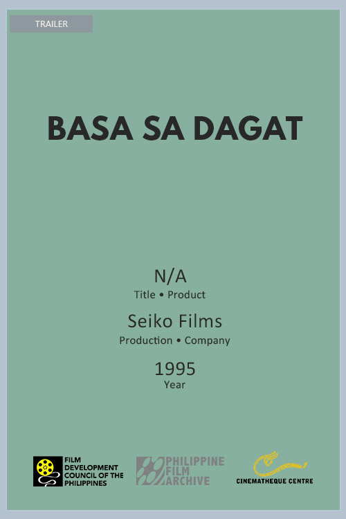 Catalogue  Philippine Film Archive
